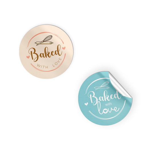 Baked with love Sticker