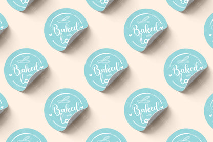 Baked with love Sticker