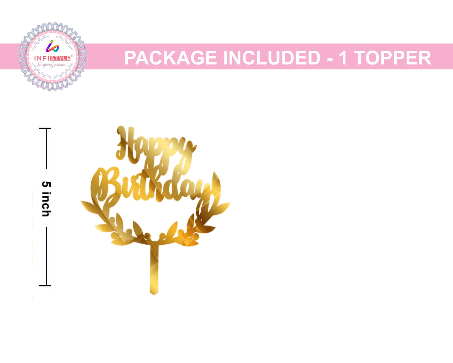 Cake Toppers Happy Birthday Acrylic Cake Toppers Golden Toppers