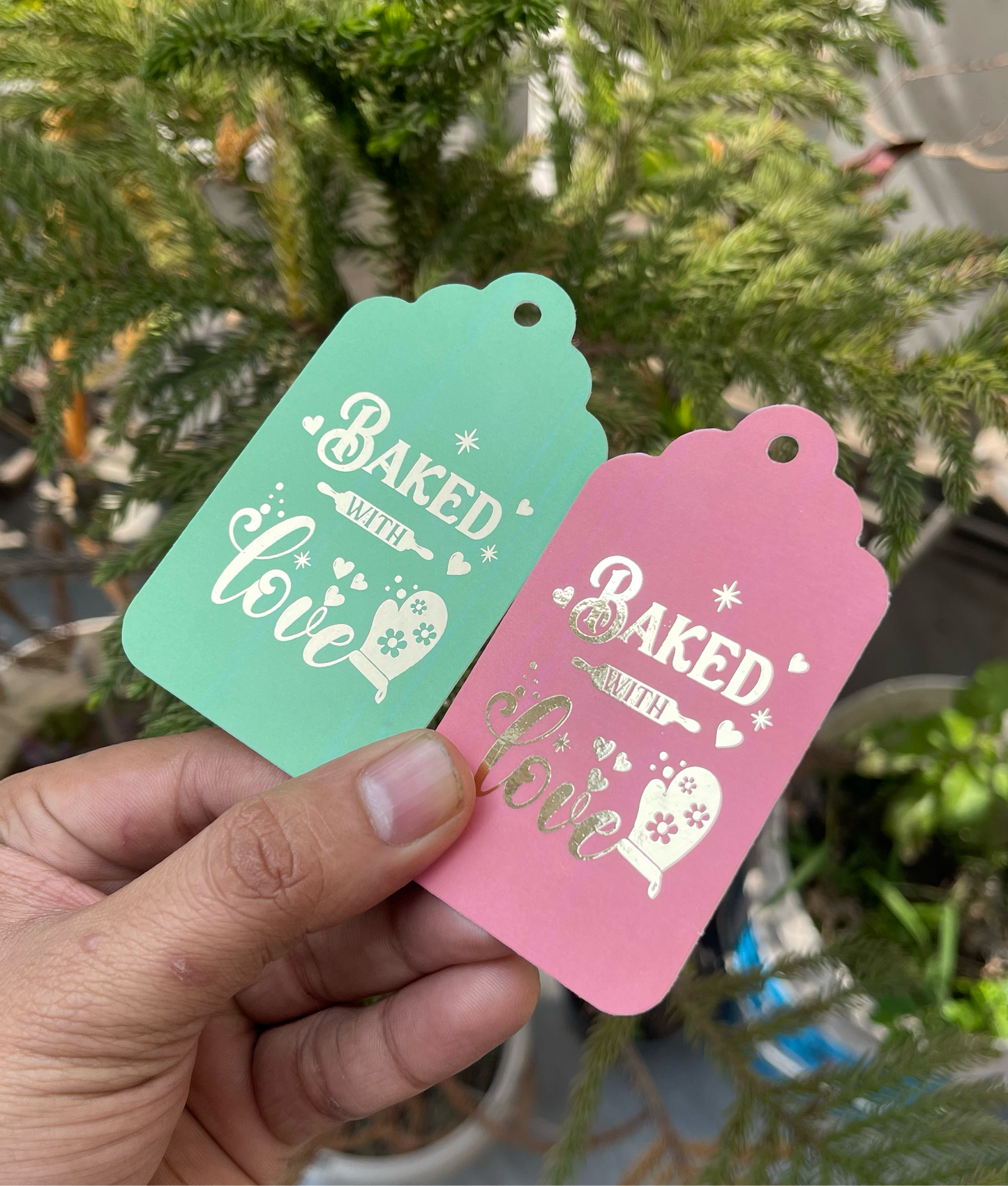 Baked With Love Premium Tags Gold Foil