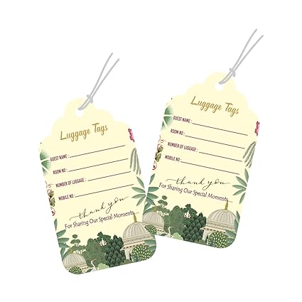 Luggage Tags for Wedding 300 GSM Cardstock Tags