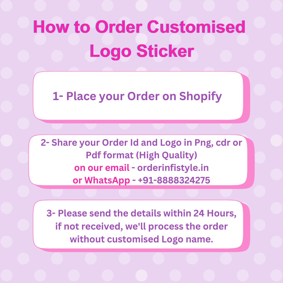 Infistyle Customised Logo Stickers Printing Without Foil Logo Stickers Matte or Glossy Stickers Customised Sticker for Business