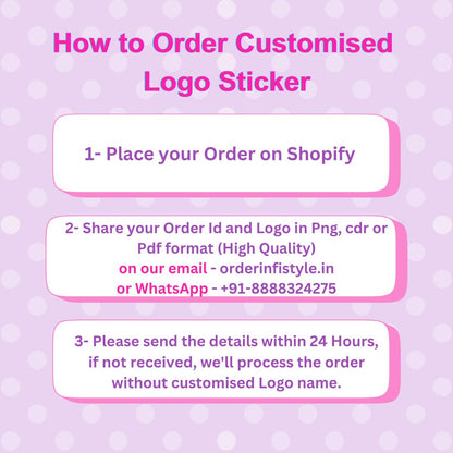 Infistyle Customised Logo Stickers Printing Foil Logo Stickers  Customised Sticker for Business