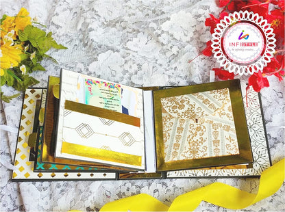 Golden Cardstock Mirror Cardstock For DIY Art And Crafts Scrapbooking Gold Cardstock