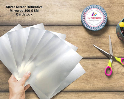 Silver Cardstock Mirror Cardstock For DIY Art And Crafts Scrapbooking