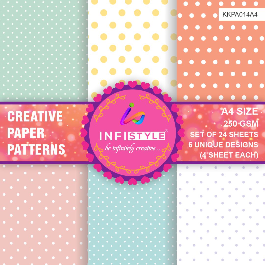 Craft Paper Pattern for Scrapbooking Pack of 24 Sheets